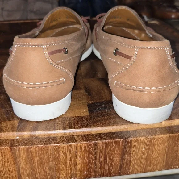 Ferragamo Brown Leather Loafers  Deck Shoes with Bow Detail 9 1/2 D Boat shoe loafer with Gancini ornament - Men | Ferragamo main image 4